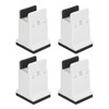 4pcs Adjustable Furniture Risers with Screw Clamp Rubber Bed Couch