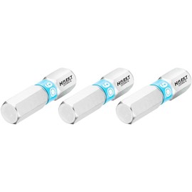 HAZET 6-2204N-6/3 Hexagonal Bit 6.3 (1/4 Inch) Internal Hexagonal Profile Pack of 3