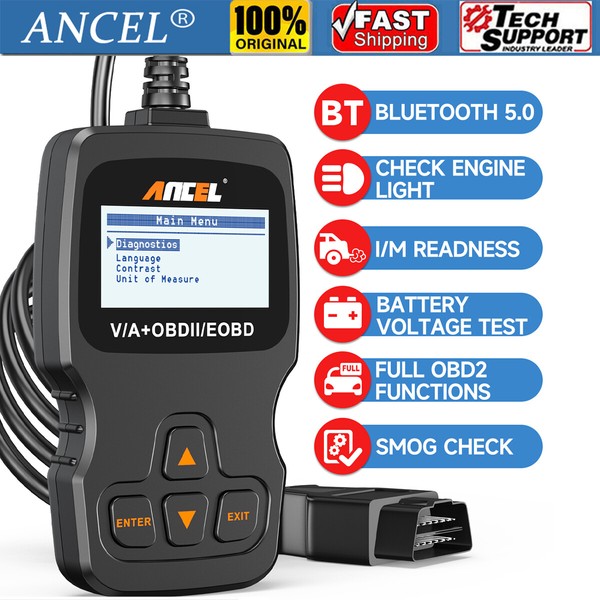ANCEL AD310 BT OBD2 Scanner Code Reader Bluetooth Check Engine