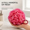 Shower Loofah Bath Pouf – Soft Mesh Body Scrubber with