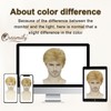 Short Blonde Wig for Men Curly Layered Natural Style