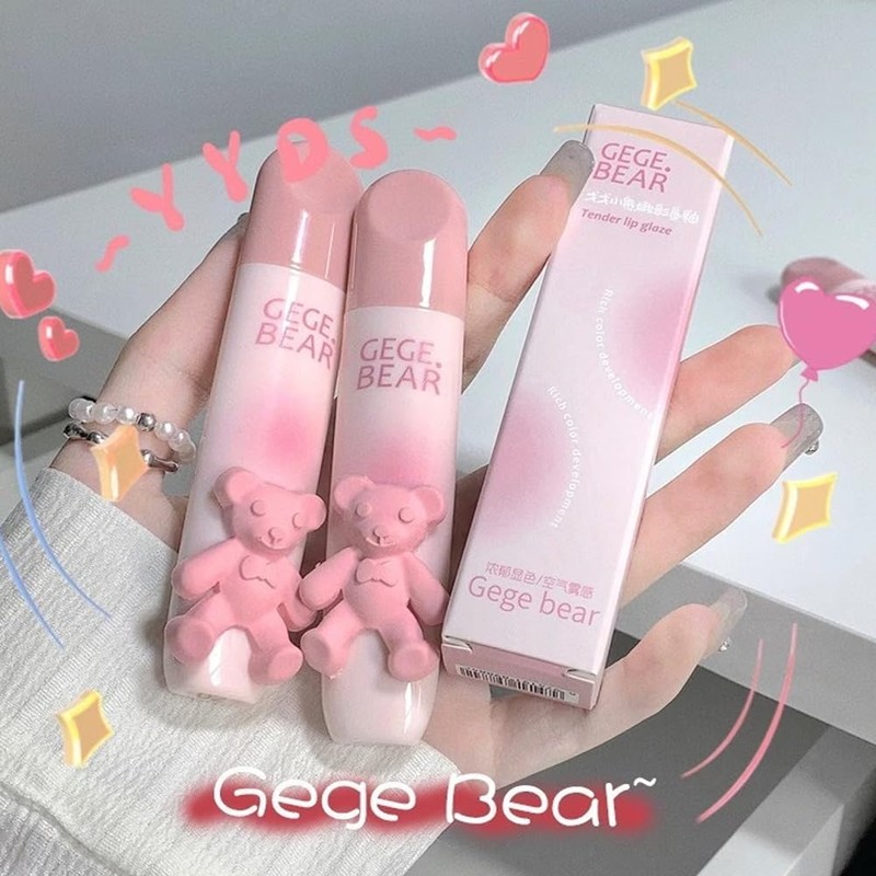 Gege bear Girly Heart Soft Matte Lip Gloss Slip Mad