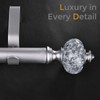 JRZOO Silver Curtain Rod for Windows 28 to 48 Inches,