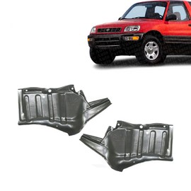 Vantage Auto Parts - Front Engine Splash Shield Under Cover Right Passenger & Left Driver Side Compatible with Toyota RAV4 1996-2000 | 5144142010 5144242021 | TO1228112 TO1228111