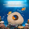 Happyyami Aquarium Rock Cave Betta Fish Hideaway Stone Shelter Shrimp