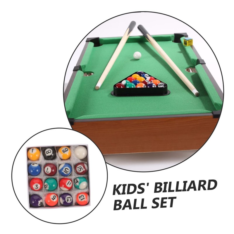 Abaodam 1 Set Mini Billiard Balls Set Resin Pool Balls