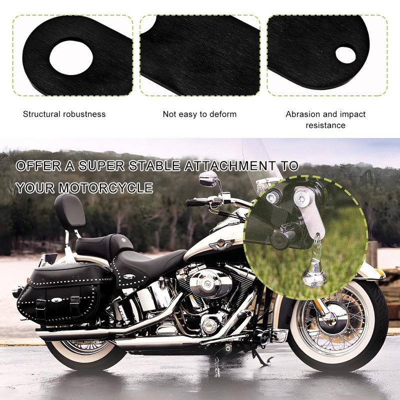 MUQIDA Motorcycle Bell Hanger, Motor Riding Luck Bell Hanger with