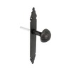 Amig Door Knob 19 with Plate 280 x 45 Black