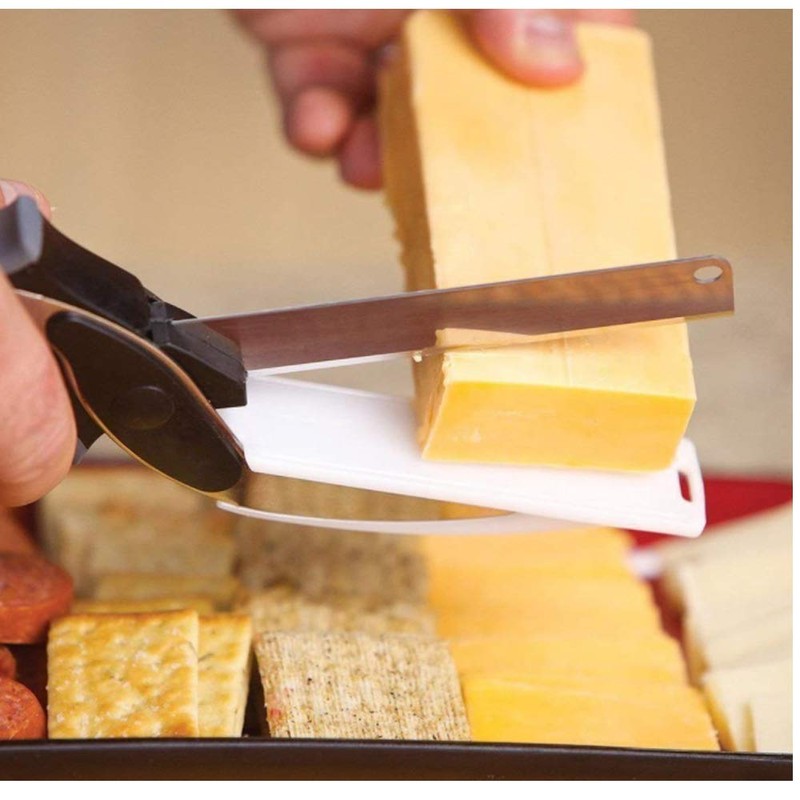 Clever Cutter, Kitchen Food Scissors Quick and Easy Cutting in