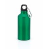 Aluminium Drinking Water Bottle with Screw cap and Carabiner, 400ml