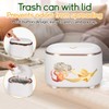 Realand Mini Trash Can for Desk with 200 Trash Bags,