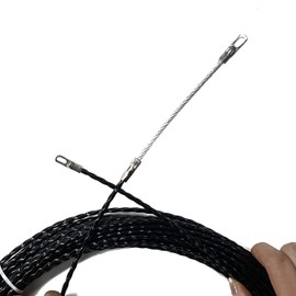IRSCorp 4.3mm 15m Fish Tape Cable Puller Cable Rods Kit PET Electric Cable Puller Through Wall Wire Guide Device Threader Fish Cable Attachment