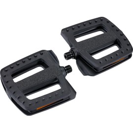 BBB Cycling ErgoBase Bike Pedals | Large Platform Ergonomic Bicycle Pedals | Suitable for Urban, Cargo and E-bikes | BPD-47, Black