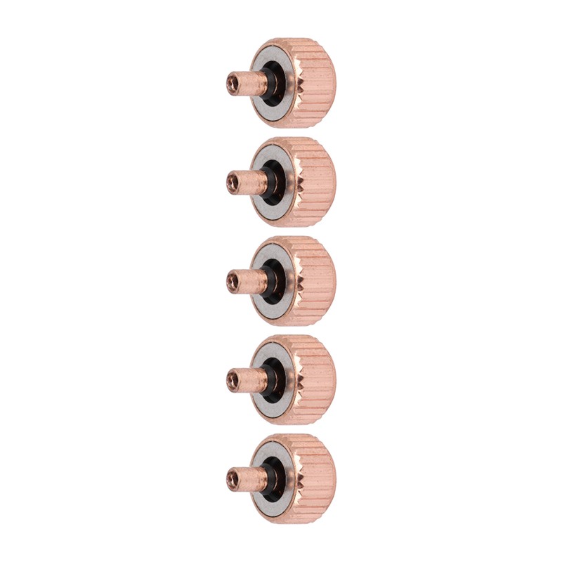 5pcs Professional Watch Crown Steel Wrist Watch Parts Watchmaker Repairing