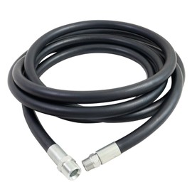 MENAITEK 3/4" x 20' Fuel Transfer Hose Three Protective Layers Farm Fuel Hose Carbon Steel Male NPT Fittings for Dispensing Gasoline, Diesel, Kerosene, Ethanol Blends, Methanol Blends, & Biodiesel