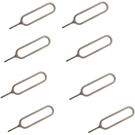 10pcs Silver Universal SIM Card Removal Pin Needle SIM Card Tray Removal Tool SIM Card Ejector for All Models Robust and Practical, SIM Tools and Accessories, Maintenance, Care and Repair