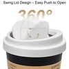 Soddeph Plastic Mini Trash Can with Swing-Top Lid, 0.9 Gallon