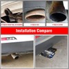 Kipalm Carbon Fiber Exhaust Tip Bolt-On Exhaust Pipe Glossy Forged
