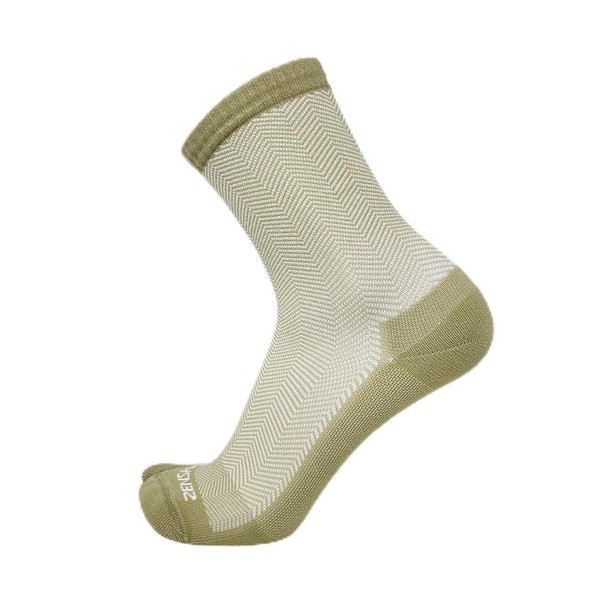 Zensah Bunion Ease - Calcetín corrector para juanetes, mujeres y hombres, diseño de calcetín separador de dedos, Beige/blanco, Small