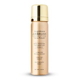 Jerome Alexander Airbrush Foundation Ultra Hydrating, Spray Foundation Makeup with 2x the Active Ingredients, Ultra-Light, Buildable, Full Coverage Formula (Warm Medium)