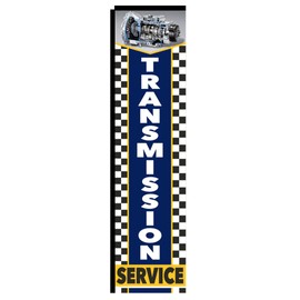 Transmission Service Rectangle Banner for Mechanical work shop Advertising signs, Outdoor Swooper Rectangle 3x12ft Replacement Flag Only