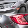 TOMALL 2 Pcs 45mm Car Adjustable Front/Rear Bumper Lip Splitter