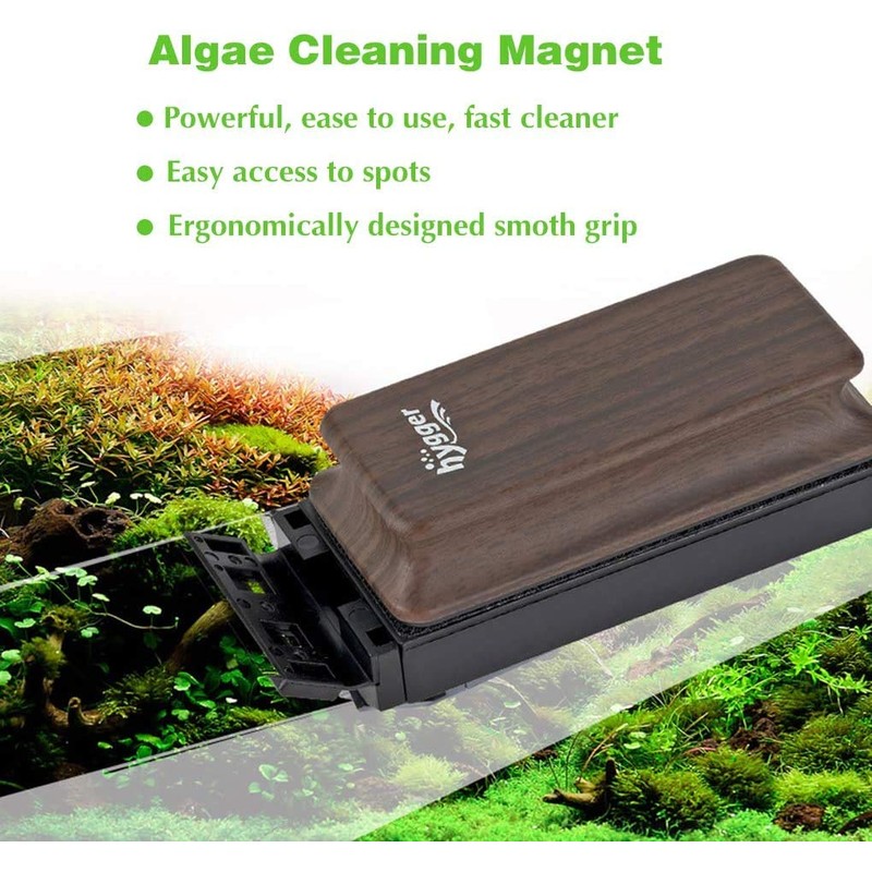 hygger Aquarium Strong Magnetic Cleaner Algae Magnet Cleaning Tool with
