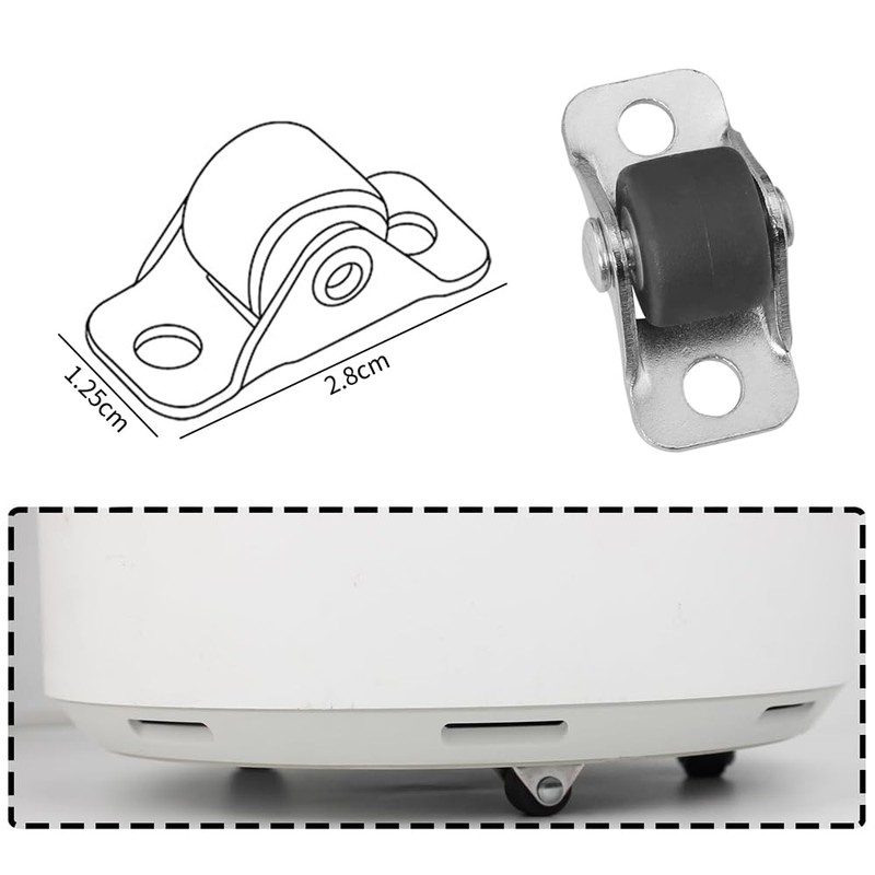 Caster Rubber Caster Wardrobe Caster Quiet Design Trolley Luggage Caster
