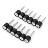 12Pcs Iron Polishing Sanding Drum Holder Rubber Mandrel Standing Sleeve