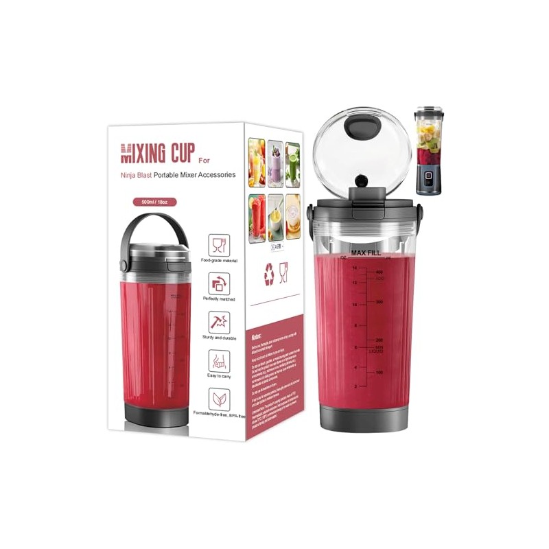 18oz Replacement Cup for Ninja Blast Portable Blender