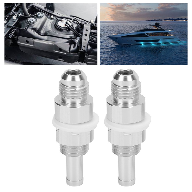2pcs AN6-5/16 Hose Barb Adapter Aluminum Fuel Pump Tank Fitting