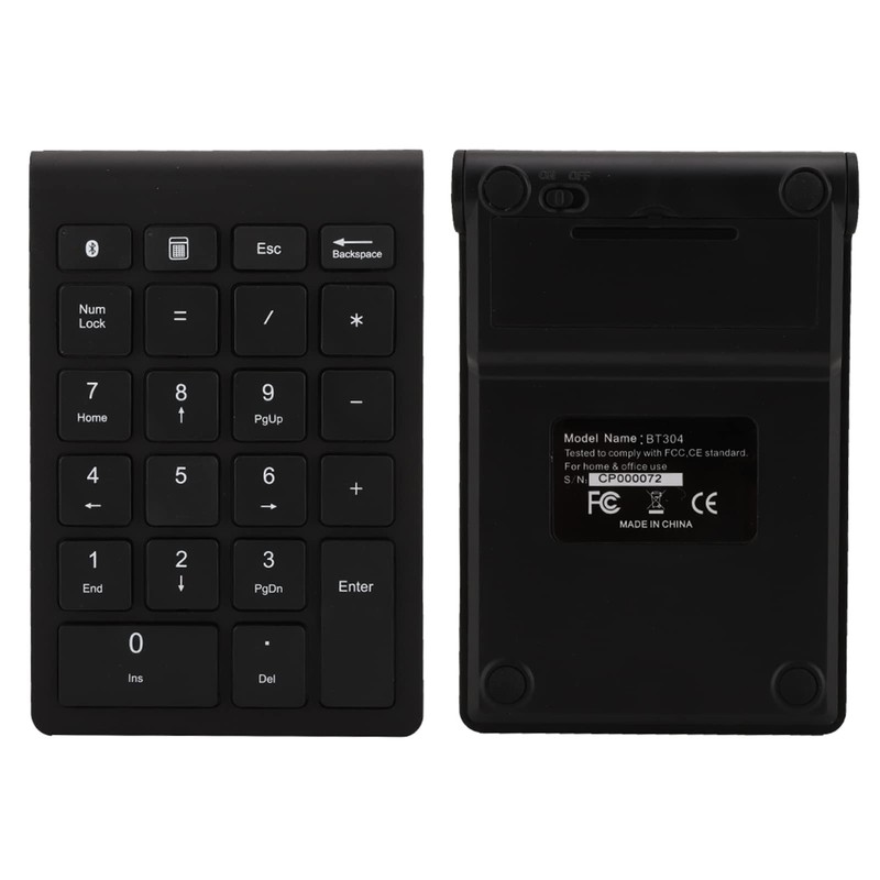 BT304 Wireless Numeric Keypad Ergonomic Ultra Thin Compatible with Bluetooth