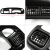 GRAND ORANGE Dash Board Bezel Cover Instrument W/Vents Compatible with