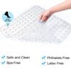 Anti-Slip and Mildew-Proof Square Shower mats 21 x 21 inches,Bath