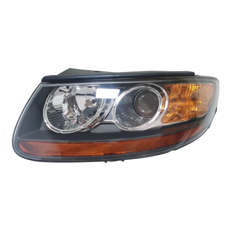 WUSILILU Front Headlight for 2007-2012 Hyundai Santa Fe Halogen Headlight,
