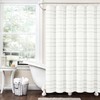 Lush Decor Modern Galaxy Waffle Woven Cotton Shower Curtain Single