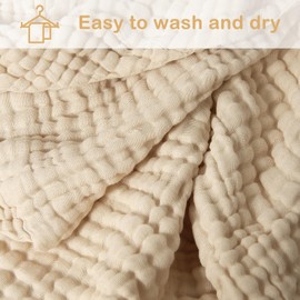 APOMOONS Baby Towel with Hood 80 x 80 cm, Hanging Burp Cloths, Baby Muslin Cloths, 100% Muslin Cotton Baby Towel, Wash Cloth, Baby Towel Hood, Soft Muslin Cloths Baby