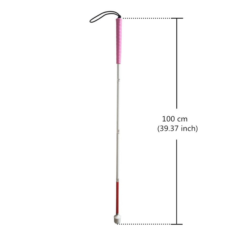 Blind for White Cane Folding Four Tier Aluminum 100 cm For