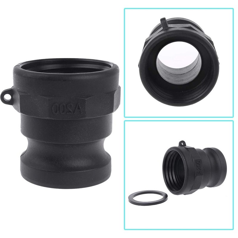 Buwei 1000L IBC tank adapter Garden Hose heavy duty 2"