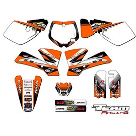 Team Racing Graphics kit compatible with KTM 2002-2008 SX 65, ANALOGComplete kit