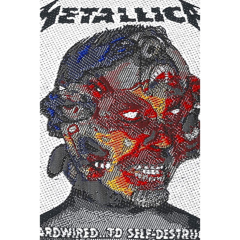 Metallica Hardwired.to self-destruct Unisex Patch standard, 100% polyester,