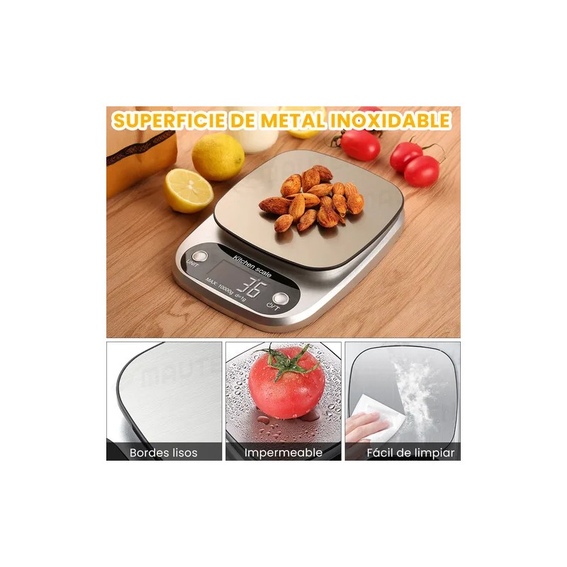 Bscula De Cocina Digital De Alta Precisin 10kg1g Balanza Digital