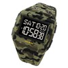 Digital Sports Watch Dual Time Display Night Light Adjustable TPR