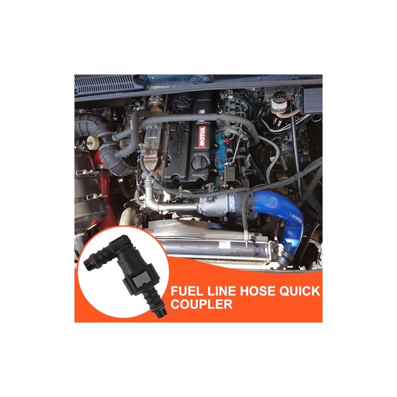 Fuel Line Connector Hose Coupling Pack of 2 Petrol Hose