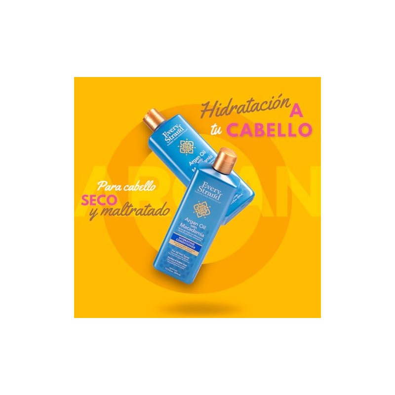 Every Strand Shampoo Hidratante con Aceite de Argan con Macadamia