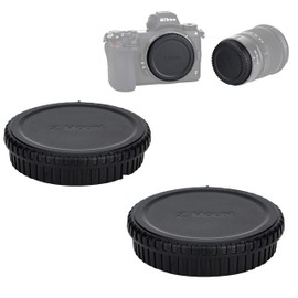 (2 Pack) JJC Z Mount Body Cap & Rear Lens Cap Set, Z-Mount Lense Rear Cap, Body Sensor Protective Cover, Compatible with Nikon Z Mirrorless Camera Z5 Z30 Z50 Z6 Z7 Z6 II Z7 II Z9 z FC