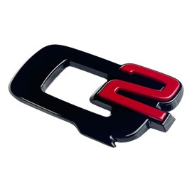 3D Lettering Metal Trunk for Giulia, Q2. Suitable for All Alfa Romeo Giulia Models, Sports Tailgate Letter Sticker Badge, Giulia Exterior Accessories (Black)