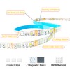 3.3FT Motion Sensor LED Strip Lights with Remote/4Mode, RGB &