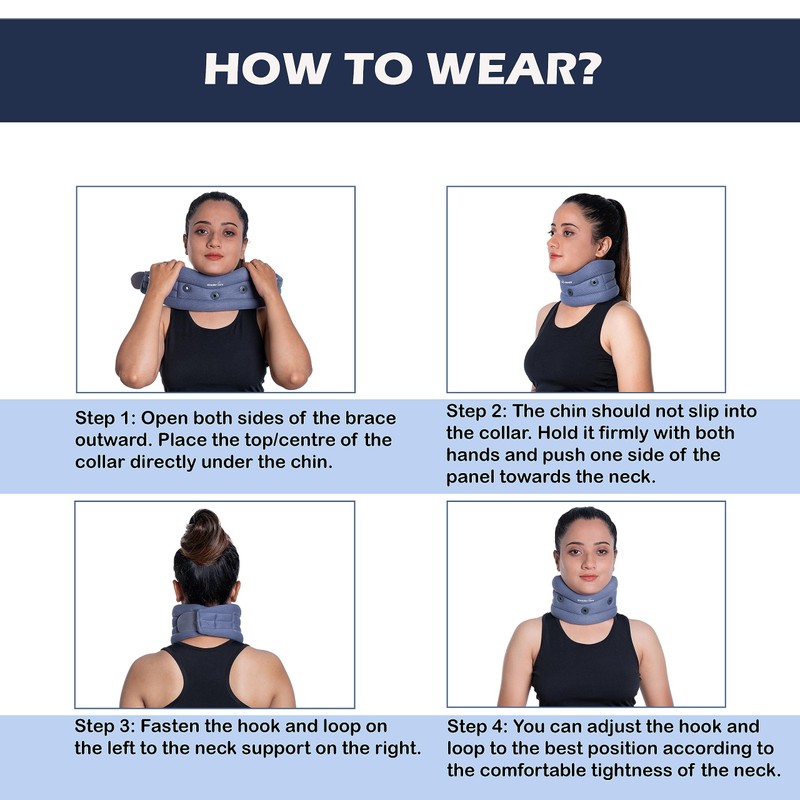 Wonder Care Soft Cervical Collar Adjustable Brace Soft Neck Collar