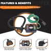 CARROFIX Custom Fit Vehicle Wiring Harness with 4-Way Flat Trailer